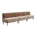 Simple Double Sofa Double Sofa Simple Sofa Grey Sofa Living Room Sofa 3d model