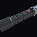 Modern Black Metal Downlight Spotlight With Red Button And Sleek Design For Home Interiors