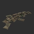 Camouflage Weapon Sandbags For Military Training And Defense Purposes