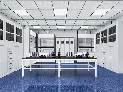 Modern Laboratory Physics Laboratory Tables and Chairs Laboratory Equipment Laboratory Research Room model