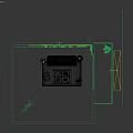 Sofa coffee table combination 3d model