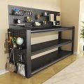 Extra Thick Carbon Steel 3 Tier Sturdy Heavy Duty Storage Shelf
