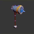 Cold weapons Sword Axe Hook Fork Spear Trident Melee Weapon Military 3d model