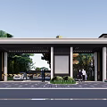 Modern Townhouse Exterior Design With Stone Siding Large Windows And Balconies