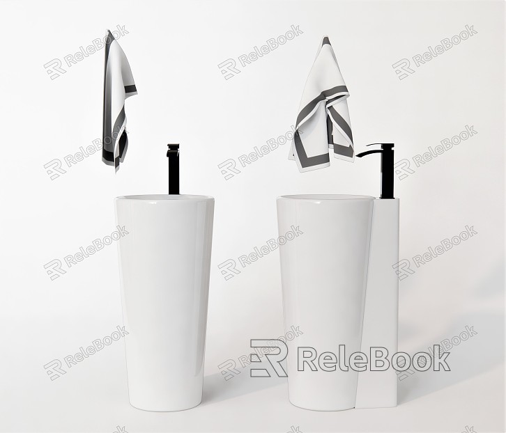 Modern sink basin floor sink towel faucet model