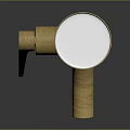 Gold Brass Modern Faucet With Curved Spout Single Handle And Polished Finish Design