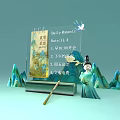 Commercial Digital Display Equipment Showing Daily Deals Flash Sales And Lucky Draw