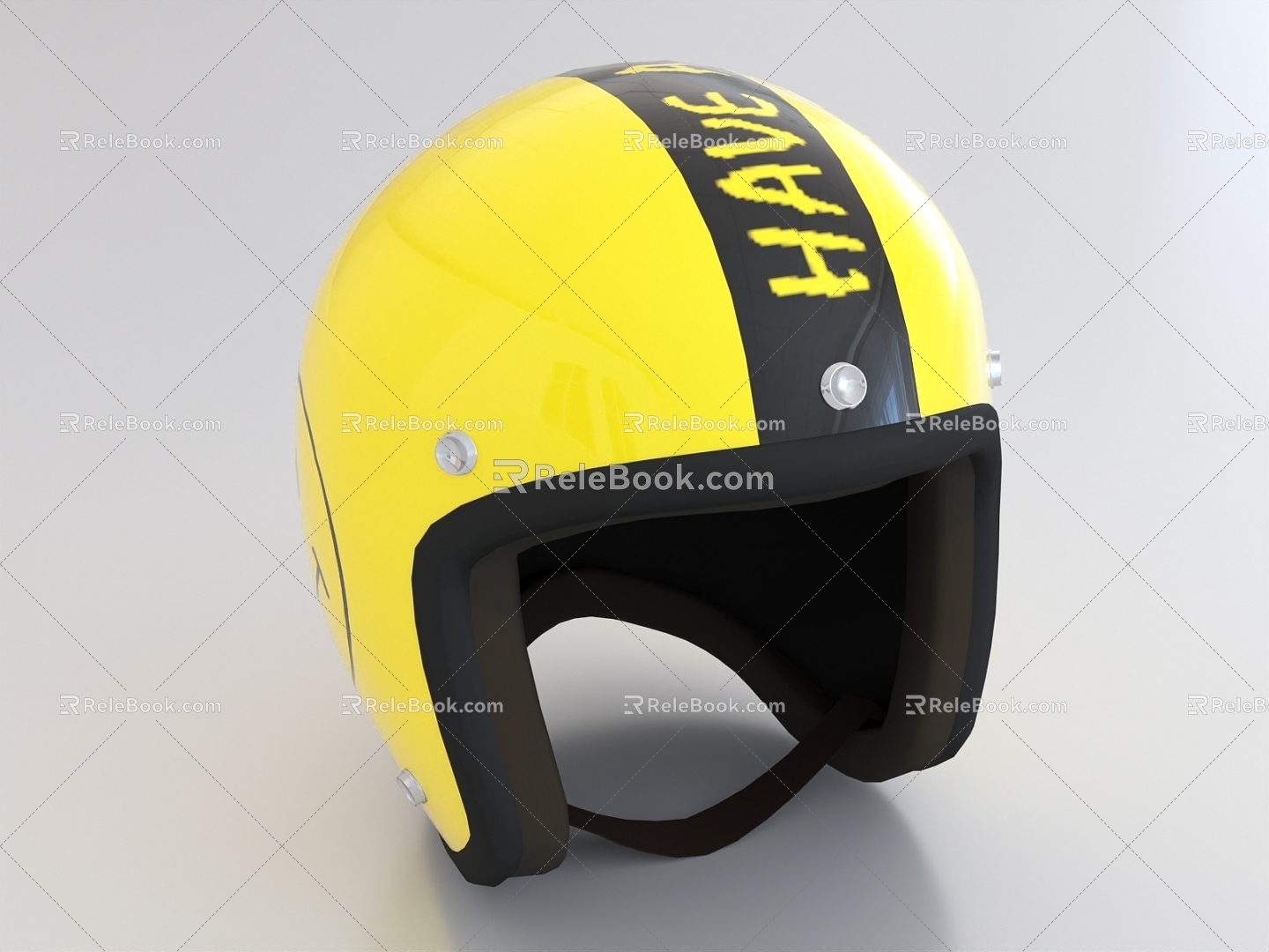 Helmet Motorcycle Hat Motorcycle Hair Helmet 3d model