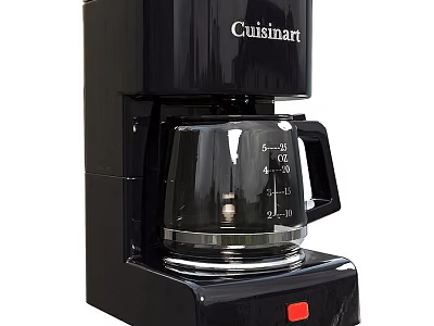 Cuisinart Black Coffee Maker With Glass Carafe As Stylish Essential Kitchen Appliance 3d model