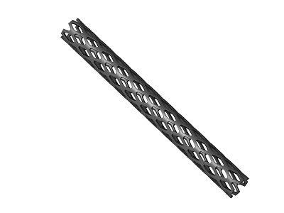 Long Strip Black Medical Device With Hollow Grid Design For Surgical Applications 3d model