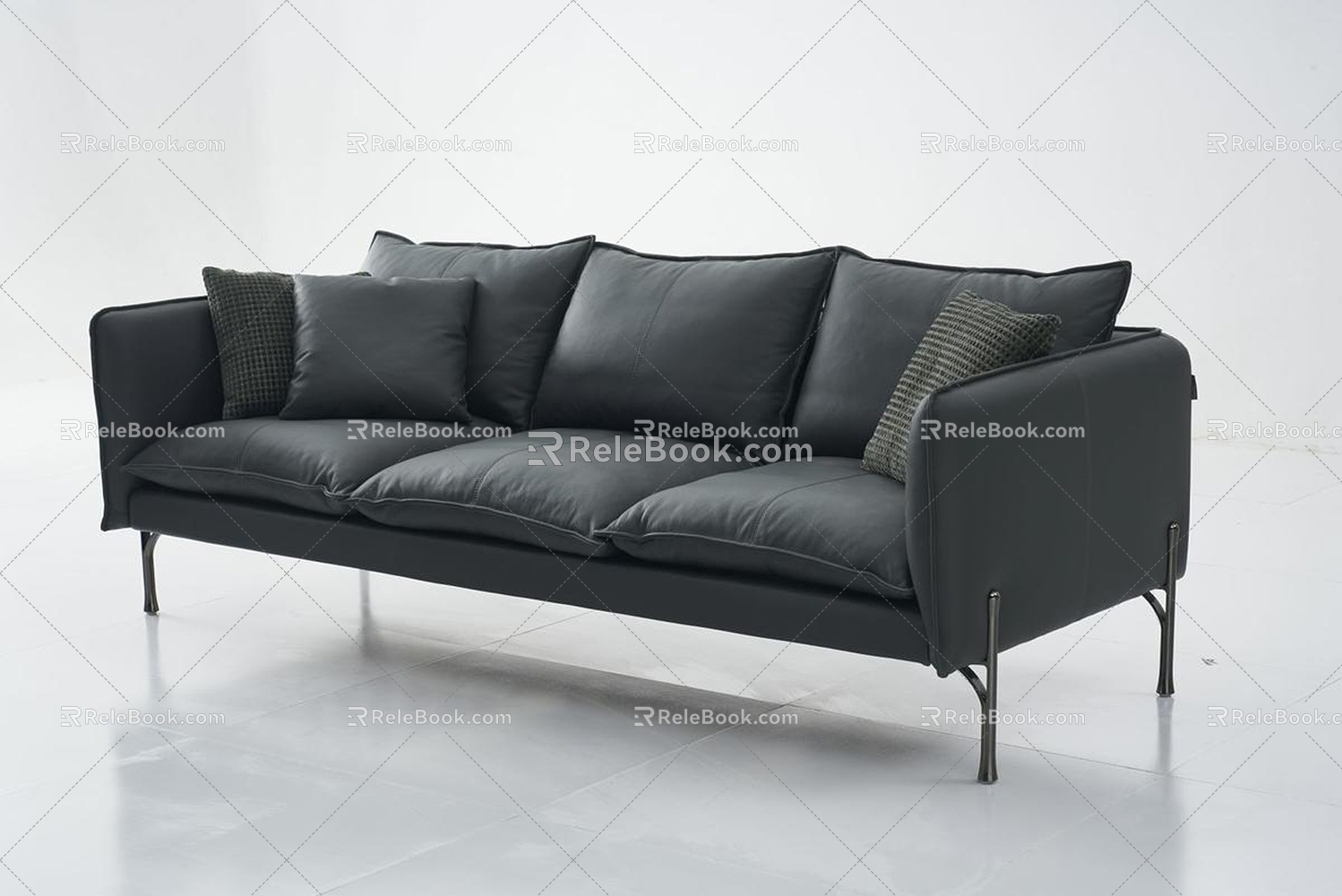 Three-seat sofa combination model