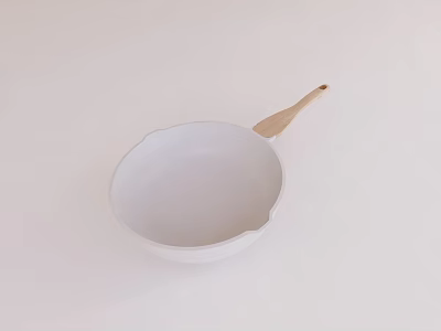 Modern Pan Wheat Stone Pan Frying Pan Wok 3d model