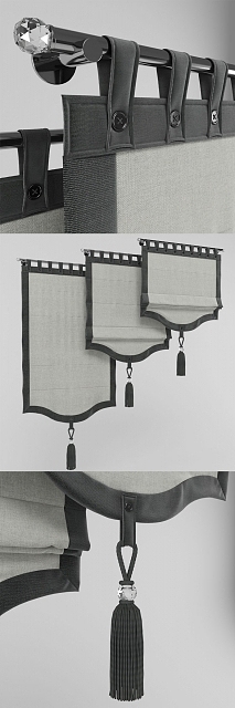 Roman Curtain 3d model