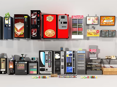 Modern Vending Machine Beverage Machine Vending Machine 3d model