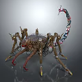 Mechanical Scorpion Robot With Multiple Legs And Intricate Mechanical Structure 3d model