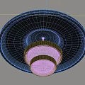 Modern Minimalist Black Round Multi layer Ceiling Light With White Lighting Design