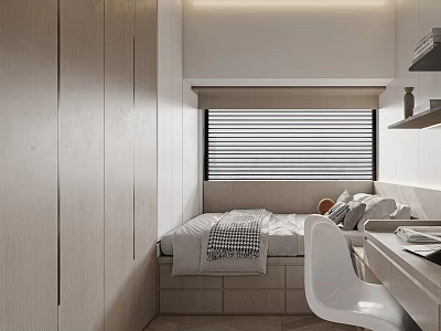 Modern Tatami Bedroom 3d model