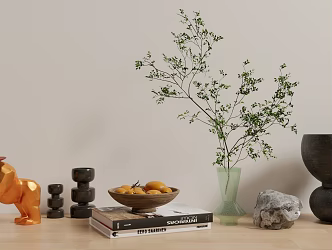 Modern ornaments combination furnishings 3d model