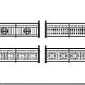 Multiple Wrought Iron Railings With Intricate Decorative Patterns And Stylish Designs