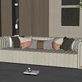 Modern Multiplayer Sofa 3d model