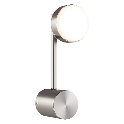 Modern Metal Wall Lamp With Round Shade And Minimalist Design For Interior Decor 3d model