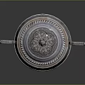 Vintage Silver Lidded Electric Appliance With Decorative Handles And Ornate Patterns