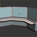 Modern Corner Reception Desk With Glass Partitions And White Countertop Design