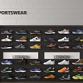 Shoes Combination Sneakers sneaker Shoe Rack 3d model