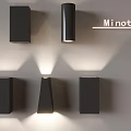 Minotli Black Wall Lamps With Various Shapes And Warm Lighting Effects