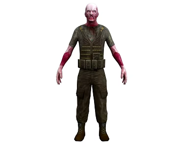 Zombie Walking Dead Body Resiliant Evil Game Character Game Mutant Human Demon 3d model