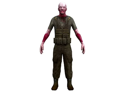 Zombie Walking Dead Body Resiliant Evil Game Character Game Mutant Human Demon 3d model