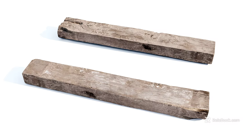 Natural Stone Wood Planks with Rustic Texture for Home Decoration Projects 3d model 