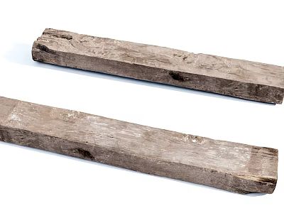 Natural Stone Wood Planks with Rustic Texture for Home Decoration Projects 3d model