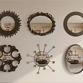 Various Designed Decorative Mirrors As Wall Decor For Home Interior
