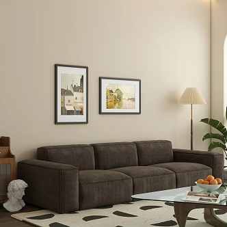 Sofa Combination Multi-person Sofa Floor Lamp Photo Frame Photo Frame Carpet Nordic Style Sofa Nordic Style Living Room Middle Style Sofa Middle Style Sofa 3d model
