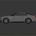 Two Door Silver Sports Car With Sleek Design Shiny Exterior And Alloy Wheels