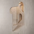 Silent wall lamp embedded gypsum wall lamp 3d model