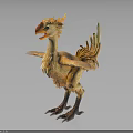 Fantasy Character And Mythical Creature Sculpture With Feathered Plumage And Clawed Feet Design