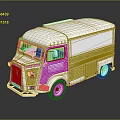 Vintage White Van Exterior Design With Classic Retro Styling And Clean Smooth Lines