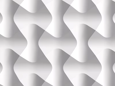 Modern Gray and White Wavy Texture Decorative Background Wall for Interior Design 3d model