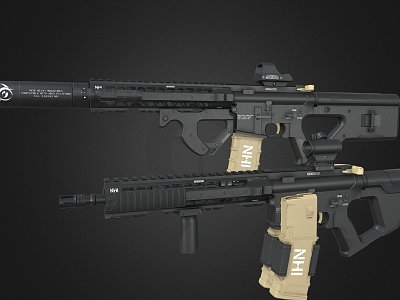 Rifles and submachine guns model