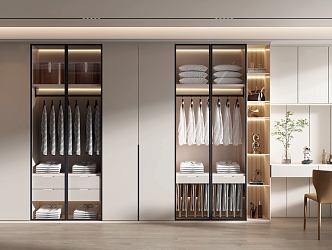 Modern wardrobe 3d model