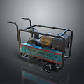AGROTEC JANJESTARI Mechanical Equipment With Metal Frame Wheels And Engine Component