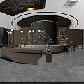 Elegant Shower Sauna Interior Design With Marble Walls Wooden Panels And Ambient Lighting