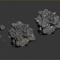 Rock Block Rock Block Rock Specimen Boulder Big Stone Block Rock Stratum Rock Stratum Rock Stratum Rock 3d model