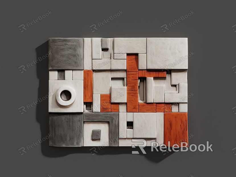 Three-dimensional wall decoration model