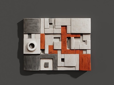 Three-dimensional wall decoration model