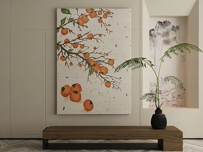 Quiet decorative painting 3d model