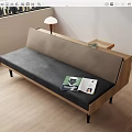 Modern double sofa 3d model