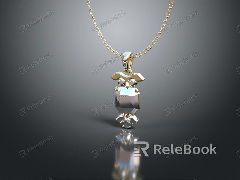 Modern Necklace Tianzhu Necklace Ornament Jewelry model